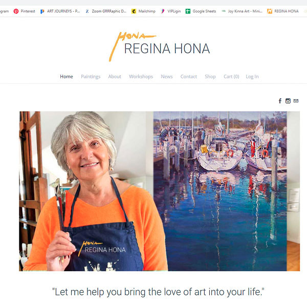 regina hona, artists website online shop, original art for sale, collectors artist gallery, 